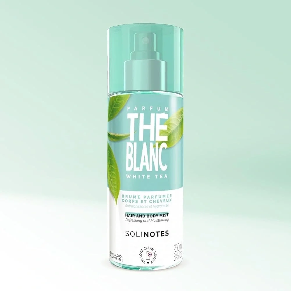 Solinotes White Tea Hair & Body Mist | Alcohol-Free, Cruelty-Free (8.45 fl oz)